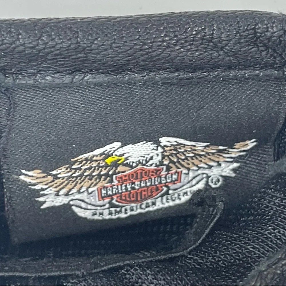 Harley Davidson‎ Authentic Black Leather Riding Gloves Women’s Extra Small XS